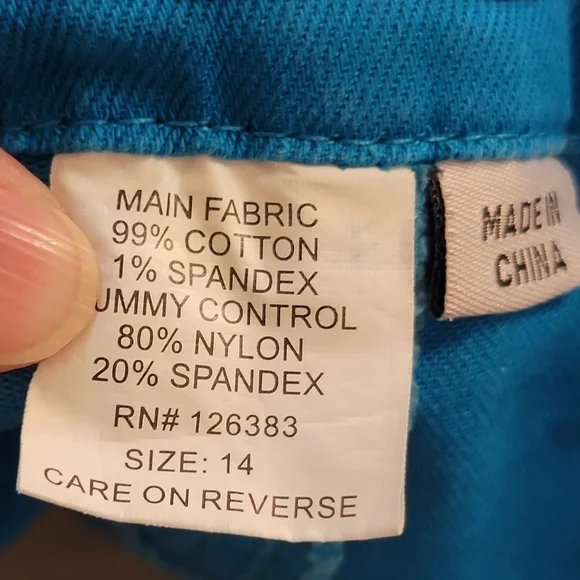 Monroe & Main Capri pants Blue Size 14 - Picture 8 of 9